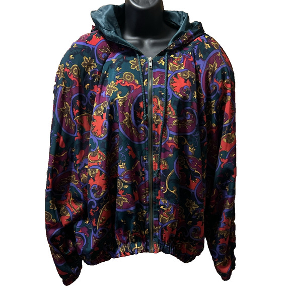 Vintage S.G. Sport Collection Women 1x Windbreaker Zip Jacket Fresh Prince 80’s - Picture 1 of 4